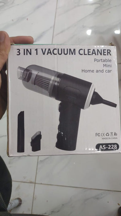 3 In 1 Car Vacuum Cleaner Blower And Baloon Pump – Powerful Rechargeable Multi-functional And Wireless – Mini Vacuum Cleaner For Carpet, Car, Home, Office, Pet Hair, Sofa – Keyboard Cleaner