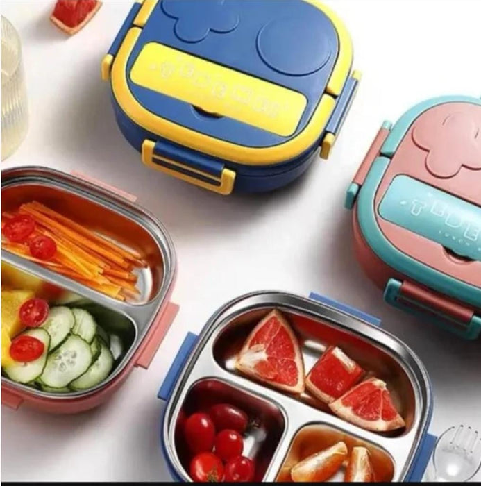 kids Premium Imported Lunch Box with Partitions – Leakproof Stylish keep meal fresh and warm